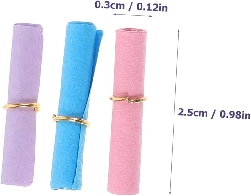 Uonlytech 100 Pcs Colorful Mini Paper Rolls for Wishing Bottle Writing Notes - Image 2
